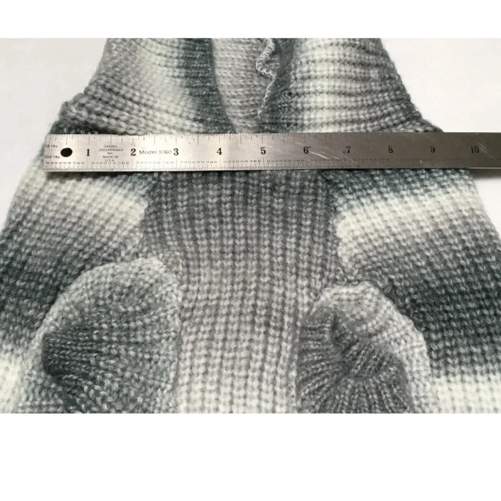 Frisco Pet Apparel XL Dog Gray Ombre Pullover Hooded Sweater